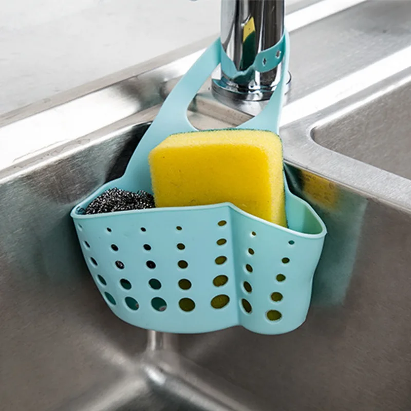 

Urijk Hot Kitchen Sponge Holder Draining Rack Sink Sponge Holder Bathroom Storage Shelf Sink Holder Drain Basket Drop Shipping
