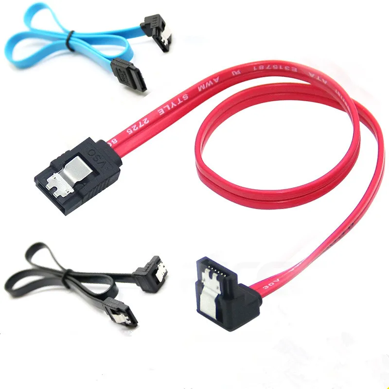 SATA 3.0 Data Transfer Cable 90 Degree Bend Serial Port Extension Wire