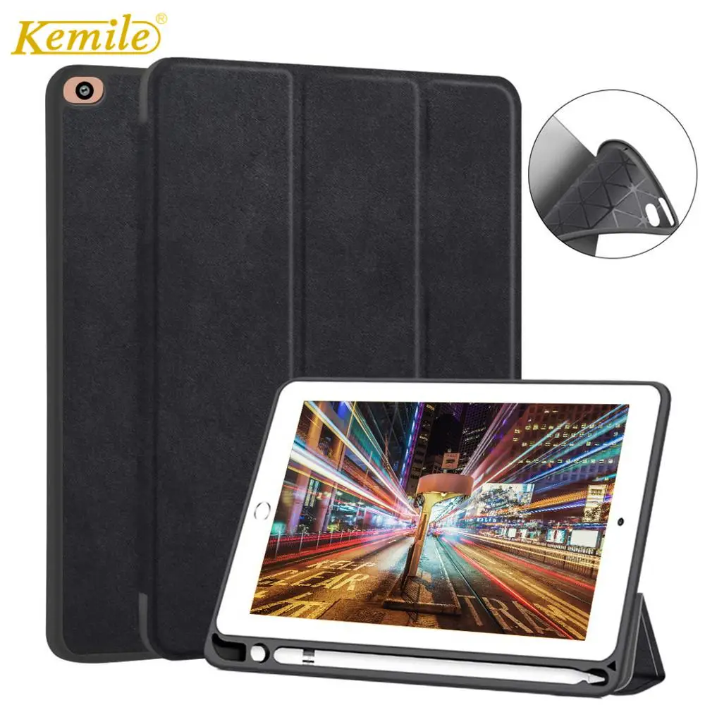 Чехол-подставка для iPad mini 5 7 9 2019 с держателем карандашей ультратонкий легкий