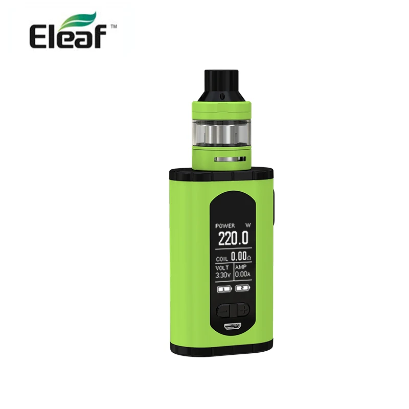 Original Eleaf Invoke Kit 220W E Cigarette Invoke Box MOD and 2ml 4ml ELLO T Atomizer with HW3 HW4 Coil No Battery 05