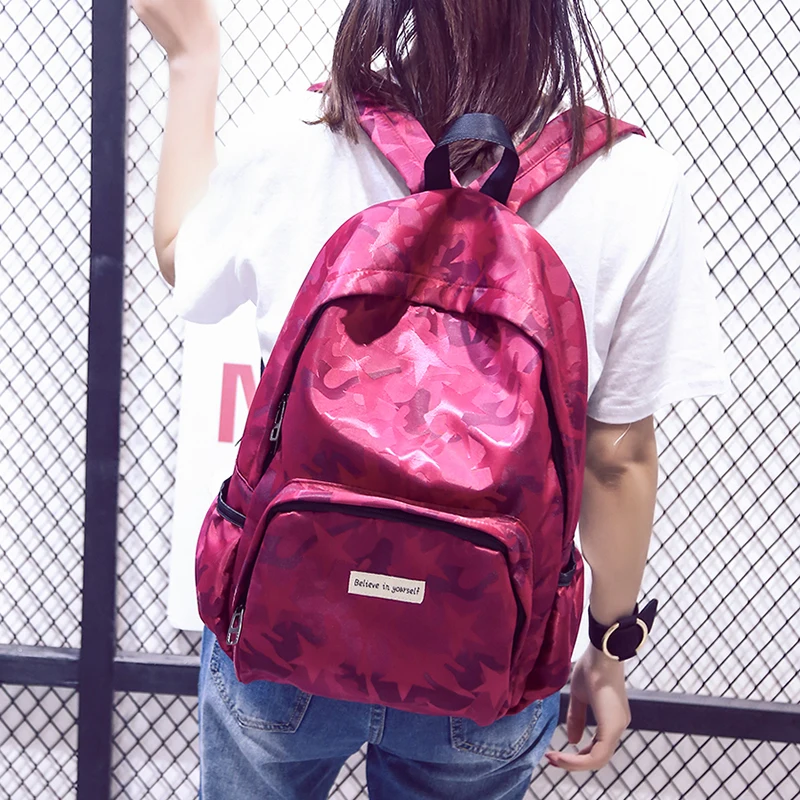 2017 Unique Camouflage Womens Backpack Casual Travel Bags Student School Bag Girl Backpacks Casual Travel Rucksack