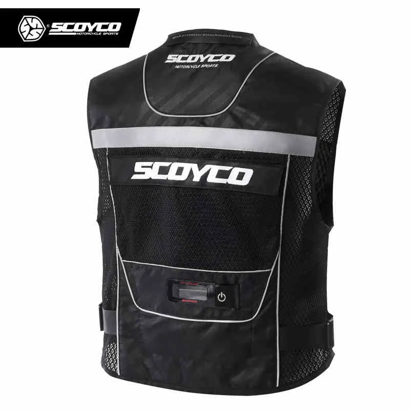 Светоотражающий Жилет Scoyco JK46 для мотокросса мотоциклетная куртка без рукавов