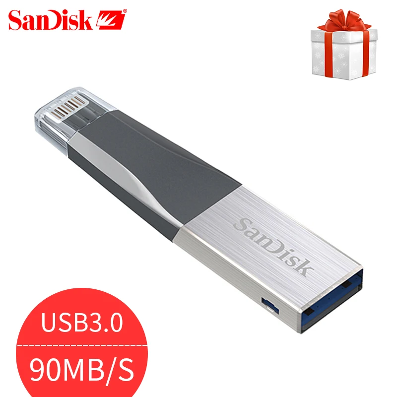 

SanDisk usb disk otg 16GB 32GB 64GB usb flsh drive 128GB 3.0 memory disk High speed 90MB/s pendrive otg iphone /iPad/iPod/laptop