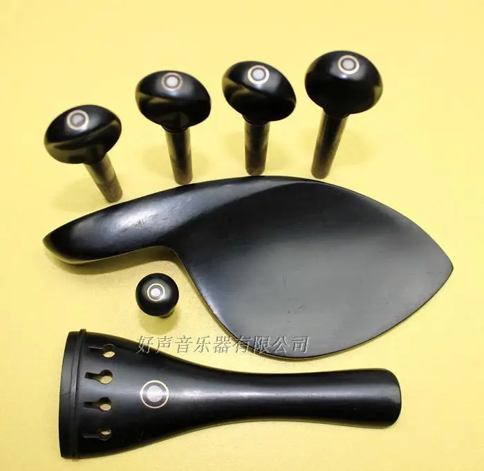 

New high quality Ebony Violin Parts 4/4, 3/4, 1/2, 1/4 size violin accessories