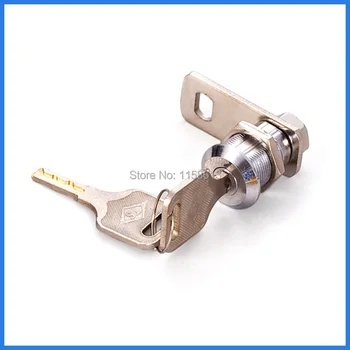 

5 pieces 22mm high-security anti-drill keyed differently flat key cash box cam lock