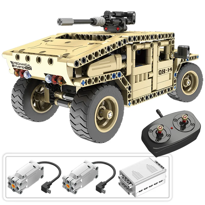 Technic RC управление БПЛА дорожный боевой танк автомобиля строительные блоки совместимы с SWAT WW2 военные оружие кирпичи дети мальчики игрушки - Цвет: 8014