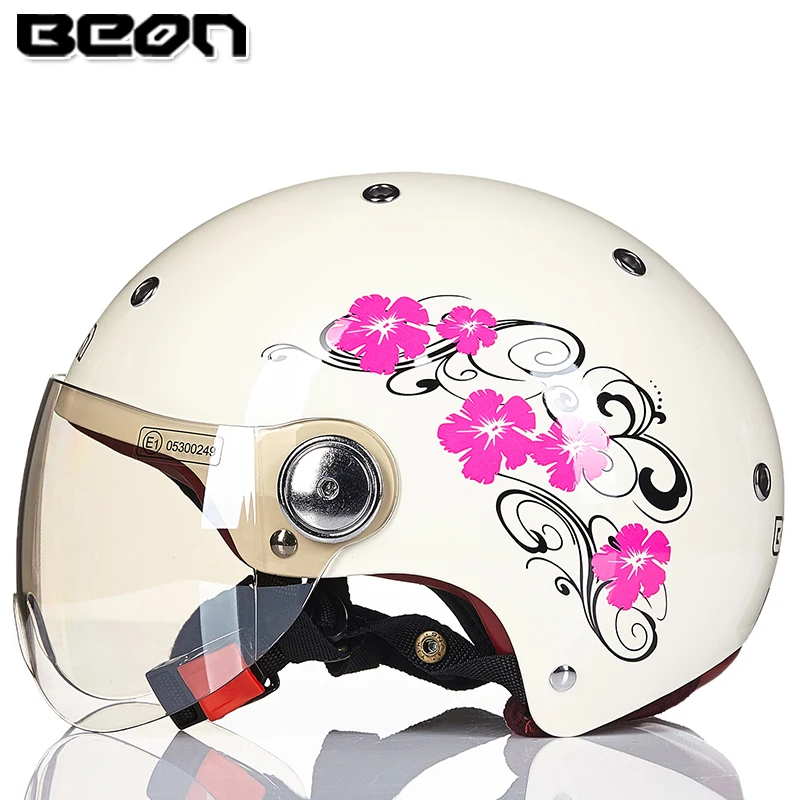 Новые винтажные Beon мотоциклетный шлем мотоцикла vespa casco capacete открытым лицом capacetes motociclistas B110A - Цвет: a6