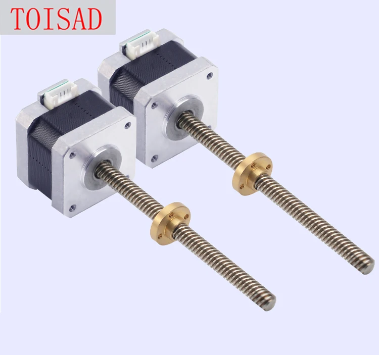 

100-400mm 8MM T-screw Ball T8*2 Linear Motion Guide Moving Table Bearing Slide Rail+ 42*40 Nema 17 Stepper Motor for 3D Printer