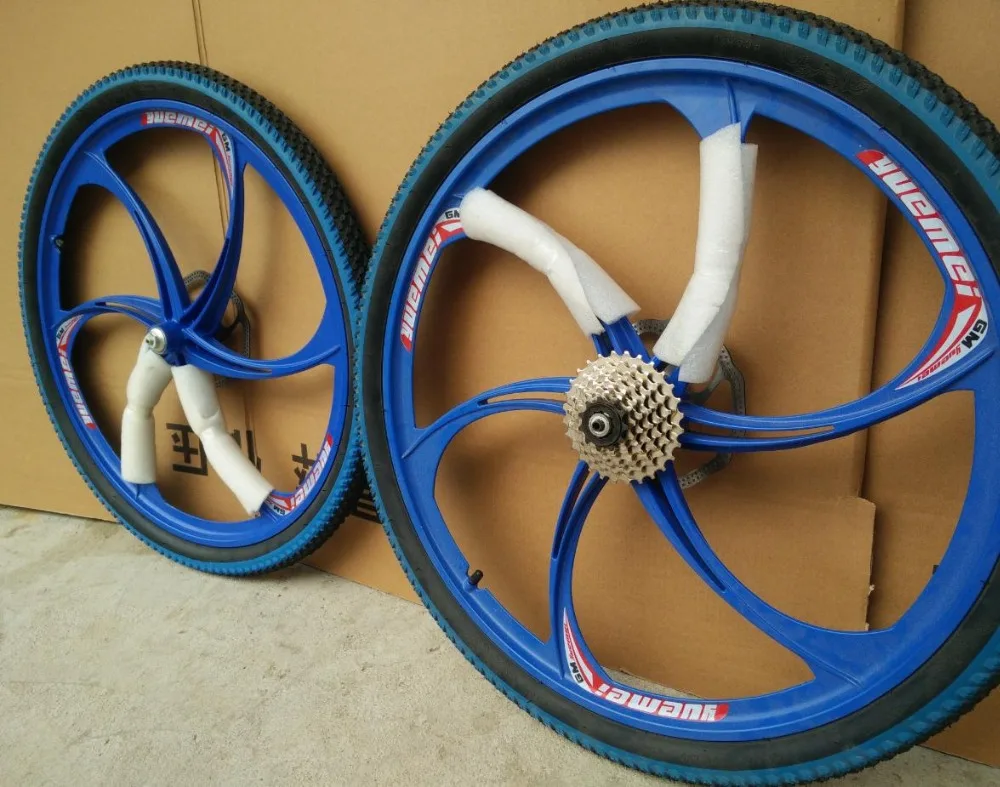 Mountain Bicycle disc wheels 26er 26*1.95 MTB wheel 6holes 2 bearings