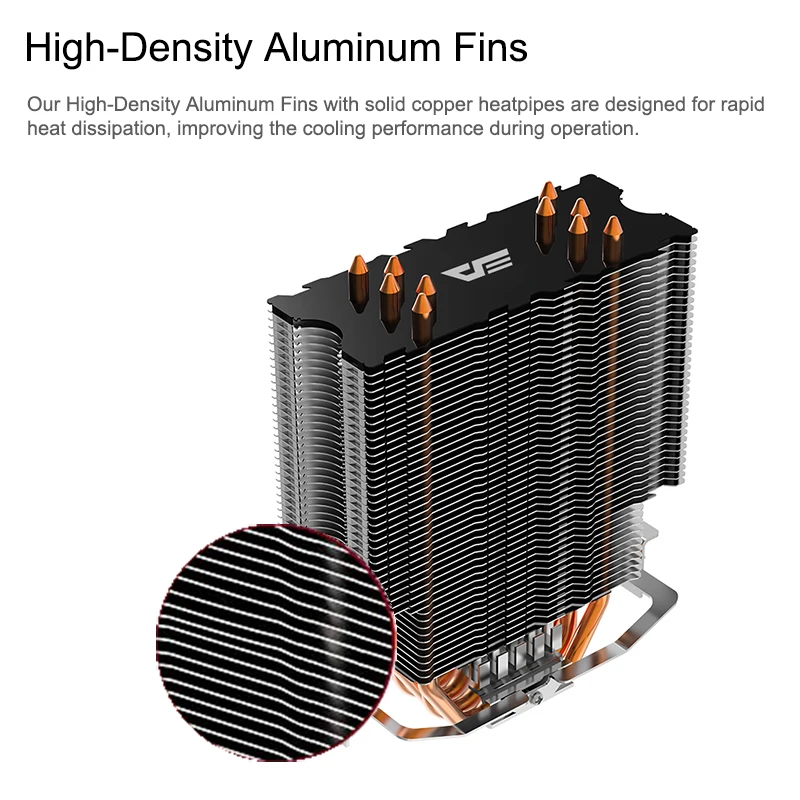  DarkFlash Aigo 5 Heatpipes CPU kühler für AMD Intel 775 1150 1151 1155 1156 CPU kühler 120mm CPU fa