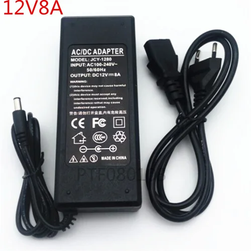 AC 100 V-240 V к DC 12 V 1A 2A 3A 5A 6A 8A трансформаторы питания 12 вольт адаптер конвертер зарядное устройство светодиодные полосы драйвер - Цвет: 12V 8A