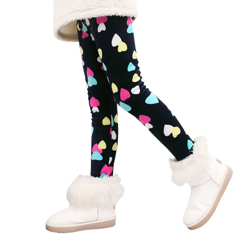 Детские штаны, осенне-зимние леггинсы для малышей, штаны для девочек с разноцветным принтом в виде цветов и бабочек