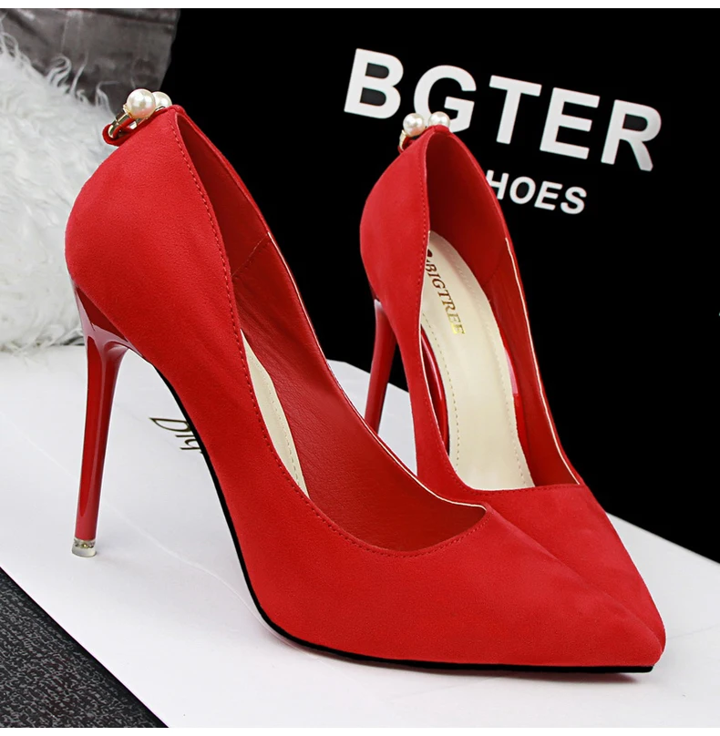 Women's Pumps Shoe Office Lady Thin Heels Women Shoes High Heel Silver Party Luxury Brand Shoes Women 2018 Shoes' Woman Pumps    (2)