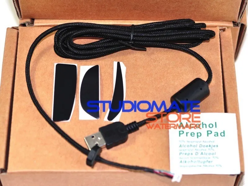 

Replacement Repair Kits Mice Mouse USB Cable Line Wire For Logitech G9 G9X Feet Skate