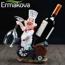 ERMAKOVA, смоляная стойка для вина шеф-повара, подставка для вина, держатель для бутылок вина, для дома, для украшения вина, полка для рукоделия, полка для вина, вечерние полки