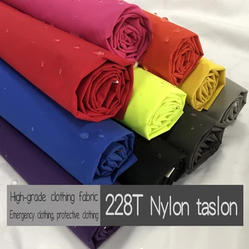 

free shipping 1.5*1m High water pressure resistant and breathable 228T nylon tower fabric for outdoor mountaineering wear
