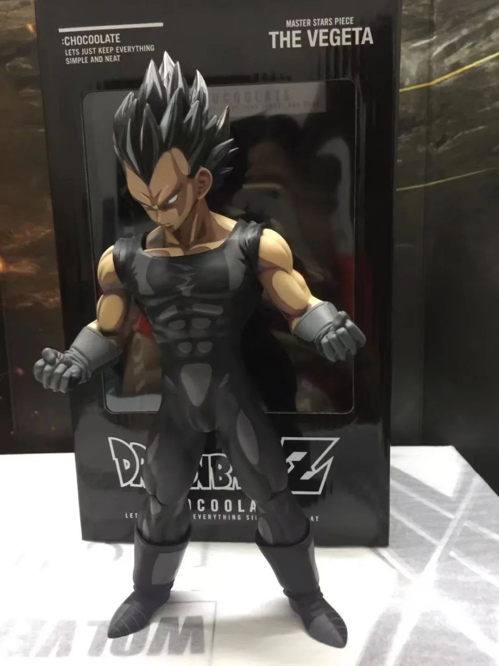 

HKXZM Anime 28CM Dragon Ball Z Super SaiYan The Vegeta Manga Dimensions Chocoolate PVC Figure Model Toys Collectible Gift
