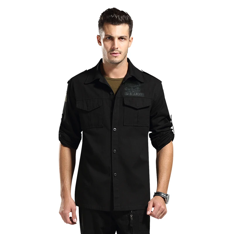 

Tactical Military Shirts Special Forces Cargo Shirts Ally Airborne Jackets Mens Army Shirts Bomber Flight Tactics Clothing