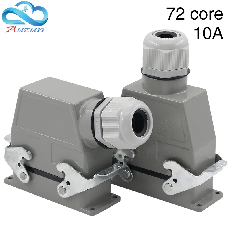  Hdc-hdd-072 conector 72 core rectangular aire frío enchufe industrial macho impermeable 10A