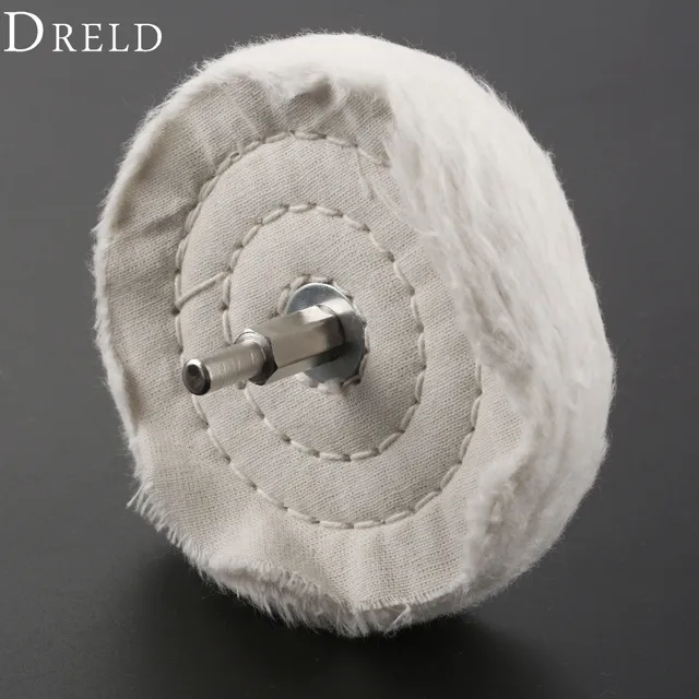 DRELD 1Pc Dremel Accessories 100mm /4" Cloth Polishing Mop Brush Drill