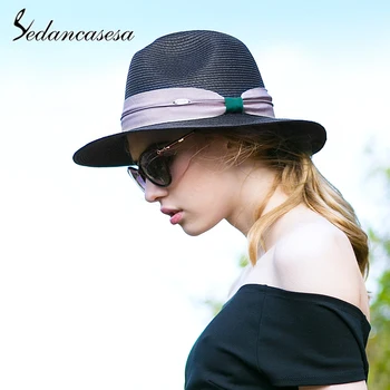 

Sedancasesa Brand 2020 New Summer Visors Cap Sun Hat Beach Hats for Women Casual Straw Girls Caps Sombreros