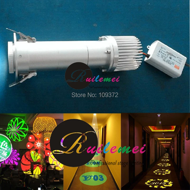 Buy New 20W LED Suspended Ceiling Gobo Projector with Custom Glass GOBO Hotel