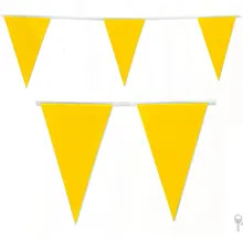 Cheap 30M 60 Flags Full Yellow Flags string banner wedding decoration flags birthday married party supplies Stain Fabric Bunting flag