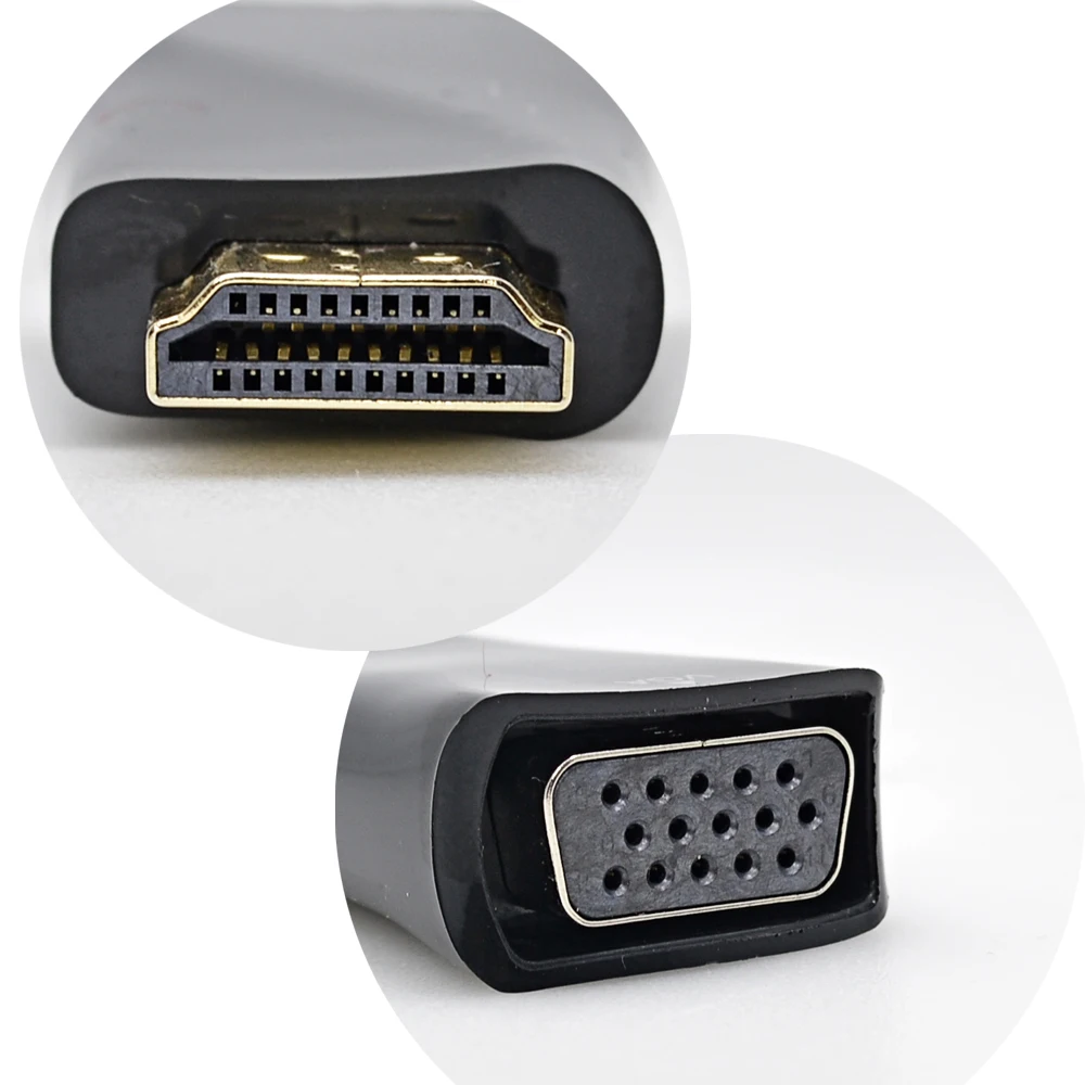 CHIPAL для HDMI к VGA конвертер HDMI2VGA адаптер 1080 P Чипсет для ПК компьютер ноутбук Настольный планшет к HDTV дисплей монитор