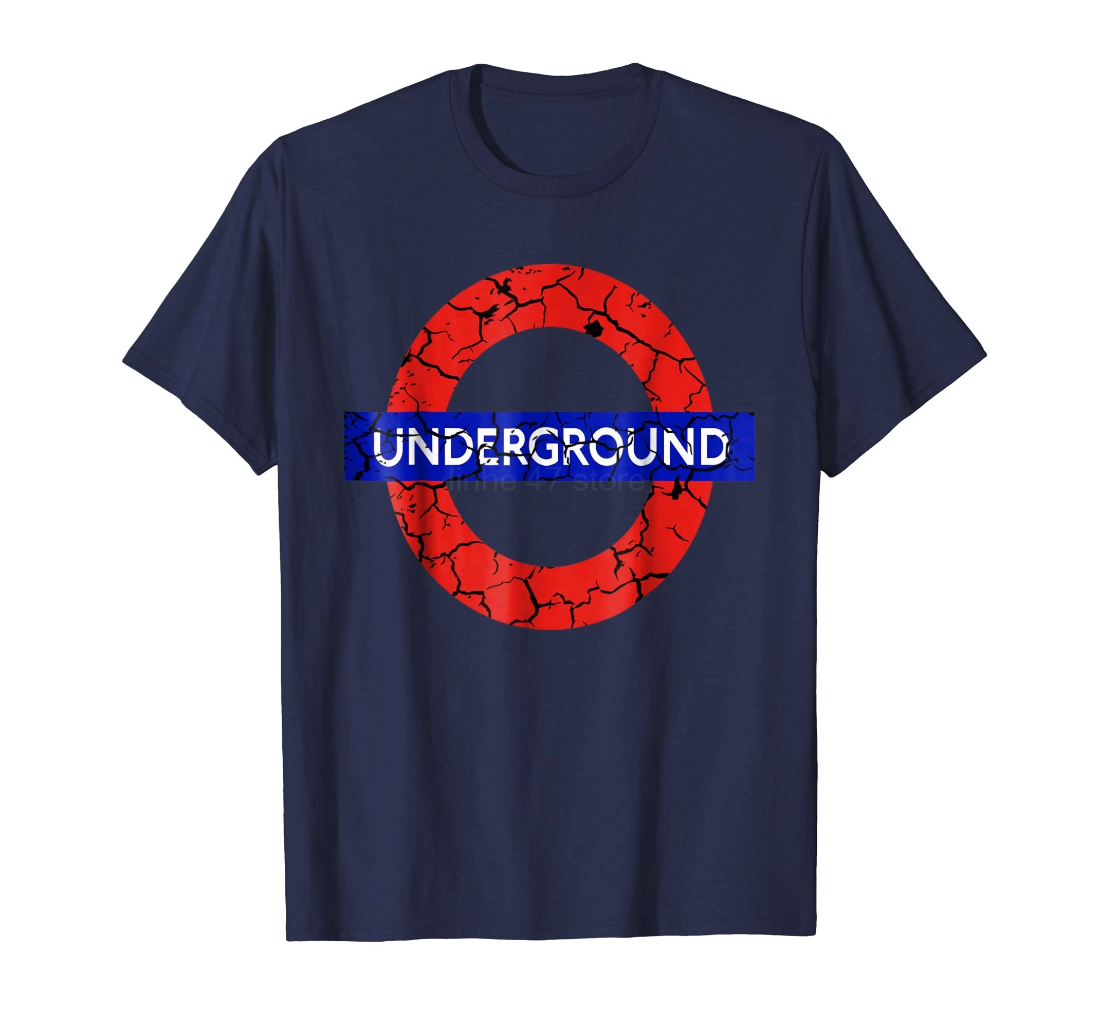London Metro UK Underground Distressed Shirt Quality T Shirts Men