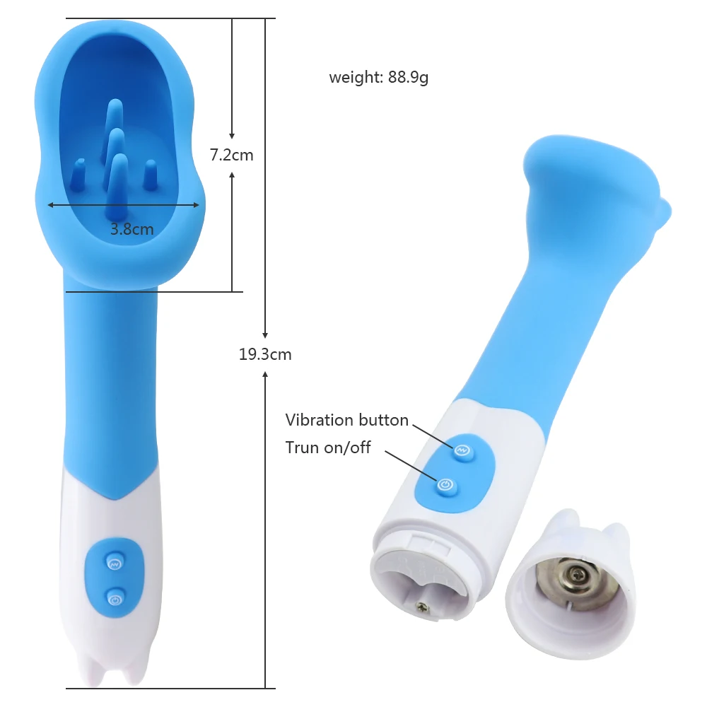 Oral Vibrator for Women Clitoral Vagina Nipple Stimulator Massager Powerful Tongue Vibrating Sex Toys For Women 12 Speed