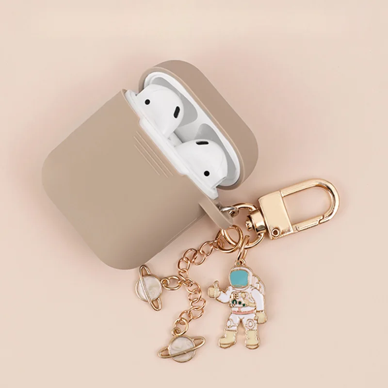 Роскошный силиконовый чехол космонавта для Apple Airpods 1 2 аксессуары защитный