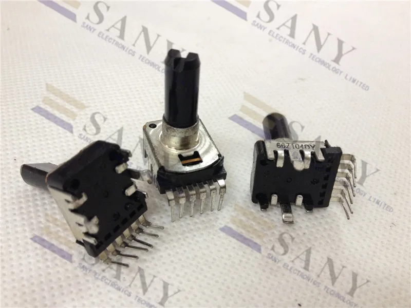 

[LAN] Japanese original Empire NOBLE RK11-66Z104 belt midpoint 100K 20MM handle 6 feet Potentiometer switch--10PCS/LOT