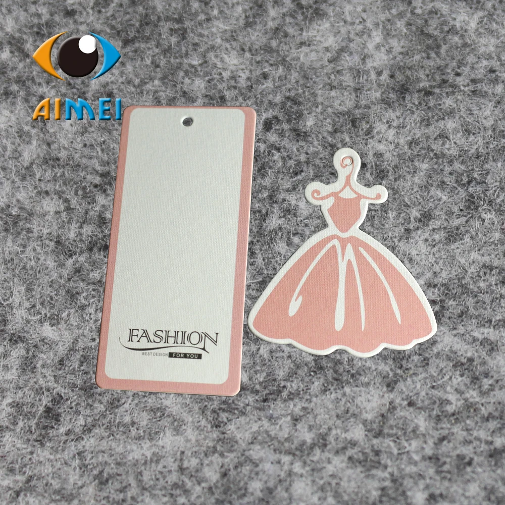 

Free Design & Free Shipping customized 500pcs/lot 400gsm paper hang tag/clothing swing tag/labels/garment/bag printed tagsGT014