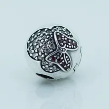 Стерлингового серебра 925 пробы, металлическая бусина, мышь, проложить шармы из стерлингового серебра для изготовления ювелирных изделий, подходит для европейского шарма Браслет Berloque