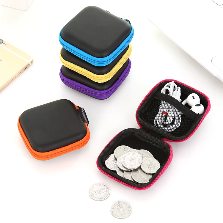 

Earphone Storage Bag Case EVA Ear Ornament Case Container Mini Earbuds SD Card Necklace Storage Boxes Pouch Bag Holder