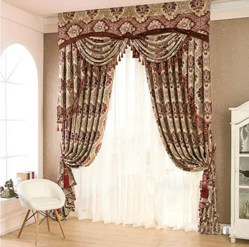 

Curtains for living room window treatment Jacquard Modern Curtain for bed Room Window valance Curtain Drapes Blackout Blinds Cu