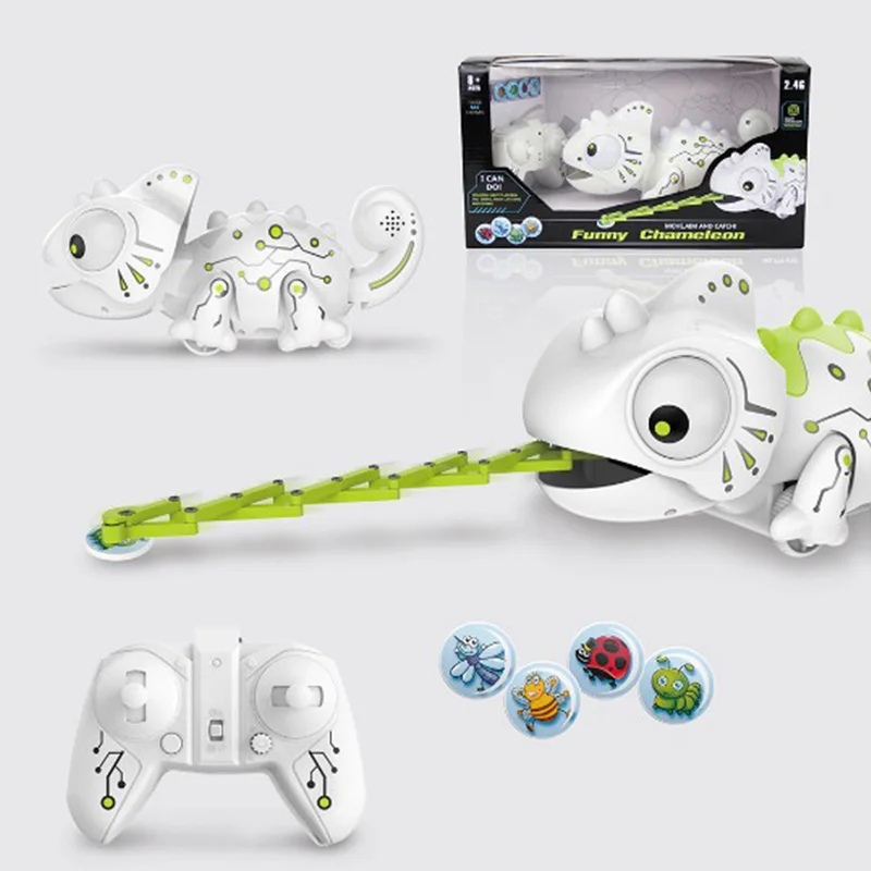 

Intelligent remote control chameleon predator Pet robot model kids toys