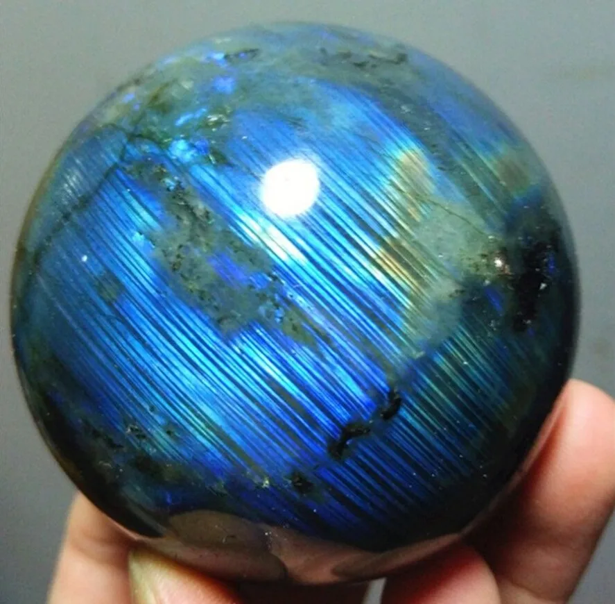360 г 60 мм Мадагаскар Природный лабрадорит кварц хрустальный шар