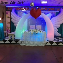 3 м W арка в виде сердца надувной красное сердце образный запись с кривой конусов для ко Дню Святого Валентина, свадебные украшения, свадебные подарки, рекламная продукция