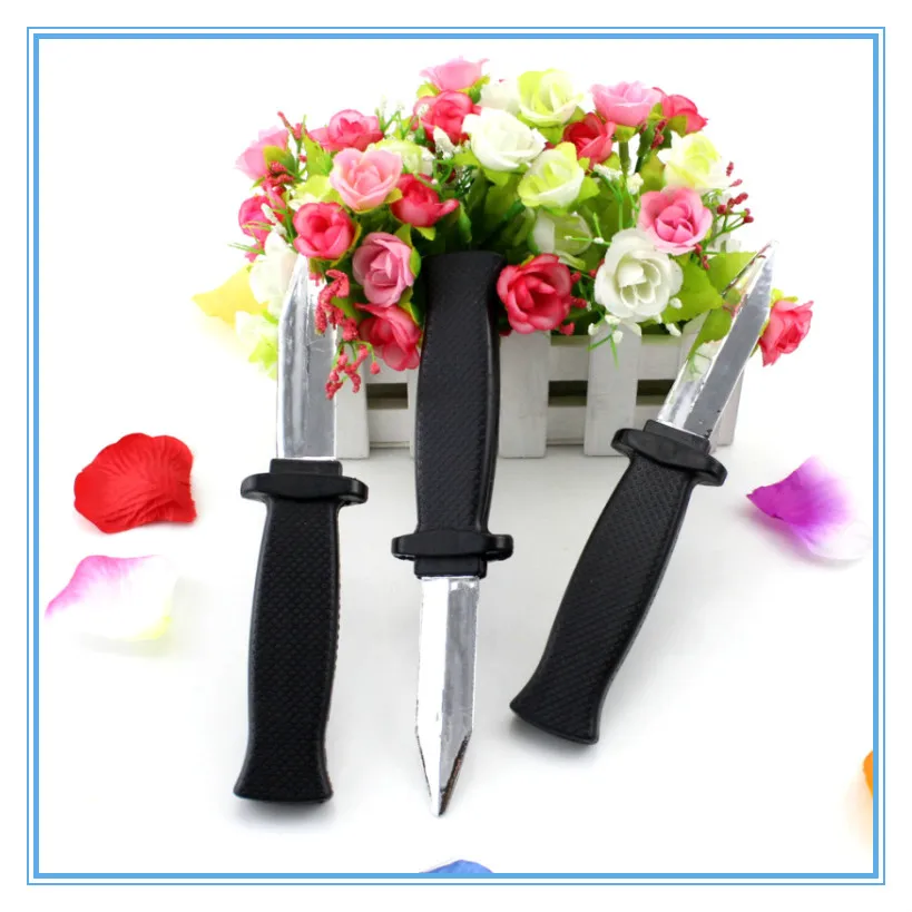 

1pcs/Slide In Blade Trick Dagger Knife Retractable Fun Joke Prank Halloween Prop Fake Gag Toys