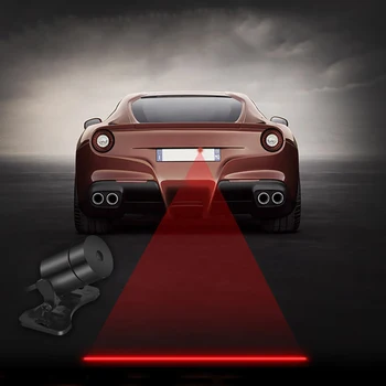 

Car Anti-collision Laser Fog Light Auto Anti-fog Parking Stop Braking Signal Indicators Motorcycle LED Warning Tail lights