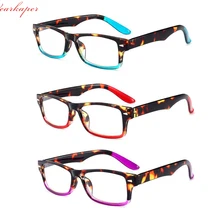 WEARKAPER 3 шт. Пружинные шарниры прямоугольные очки для чтения для женщин дальнозоркость Gafas De Lectura очки с диоптриями