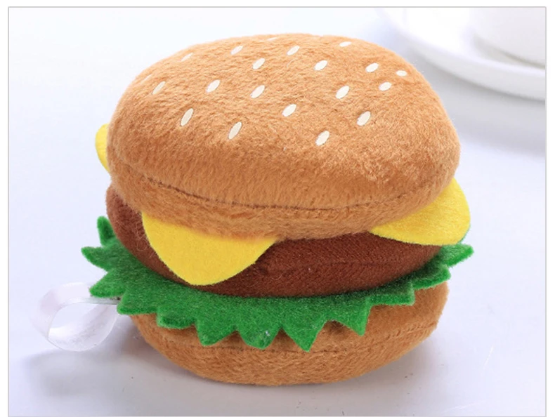 

CJJJJFCS00099 Cute cartoon plush burger Drop shipping