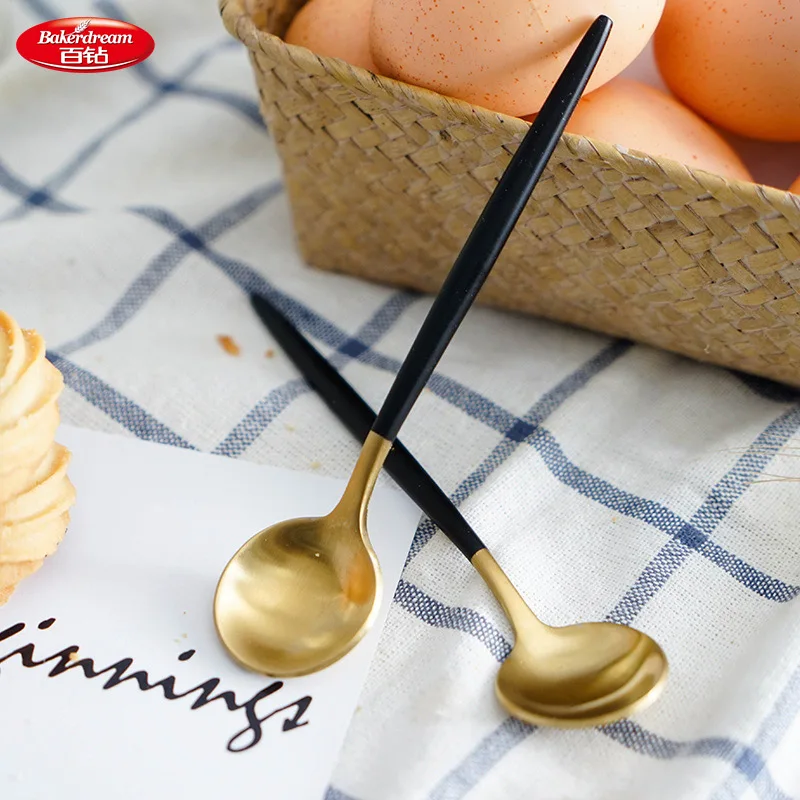 

1pc Simple Design Stainless Steel Small Tea Spoon Flatware Set Mini Teaspoon Set Cutlery Set Ice Cream Coffee Spoons Rose Gold