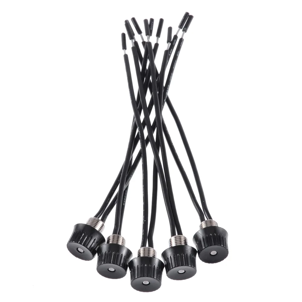 5pcs Black Rotary Stye On//Off Canopy Switches 3//1 amps at 125//250 4/" Wire Sale