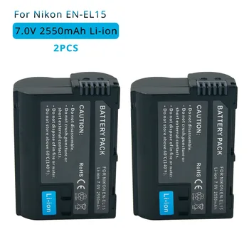 

EN-EL15 2550mAh ENEL15 EN EL15 Rechargeable Camera Battery For Nikon V1 D500 D600 D600E D610 D750 D7100 D7000 D800 D810 D810E