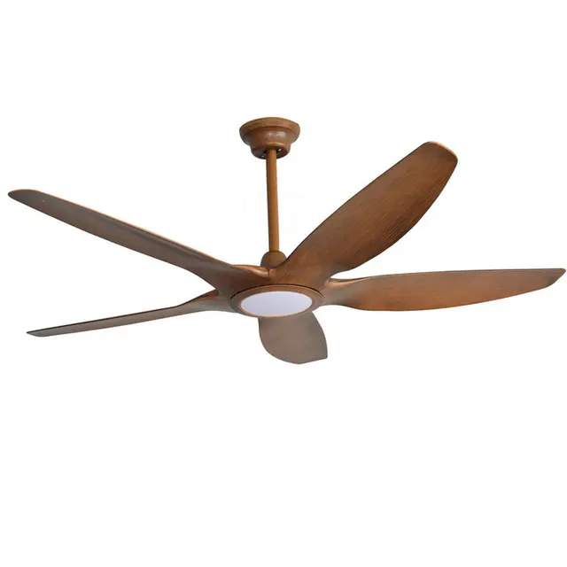 High quality fashion 64 Inch luxury Nordic creative 5 Blades Ceiling Fans American retro remote