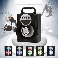 MS 229BT Portable font b Bluetooth b font Wireless Speaker Bass Stereo LED Shinning Backlight High