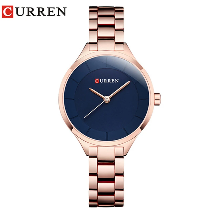 

Curren 9015 Women Watches Luxury Rose Gold Full Steel Dress Jewelry Quartz Watch Ladies Fashion Elegant Clock Relogio Feminino