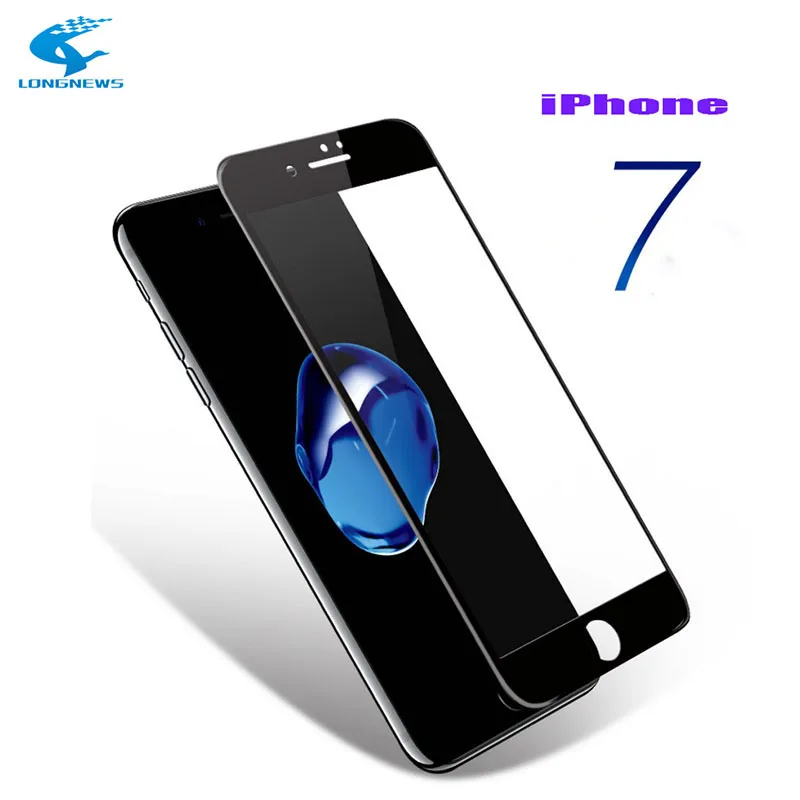 

For iPhone 7 Tempered Glass Carbon Fiber 9H 3D Curved Edge Full Coverage For iPhone 8 Plus Phone Screen Protector Glass Film